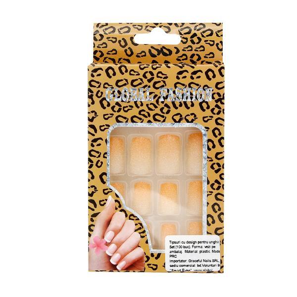 Unghii false, global fashion, ombre, 12 buc