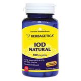 Iod Natural 500 mcp Herbagerica, 30 capsule vegetale