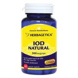 Iod Natural 500 mcp Herbagerica, 60 capsule vegetale