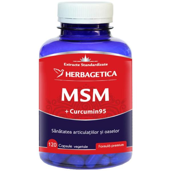 MSM Herbagetica, 120 capsule