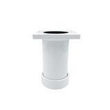 Picior Sdf cilindric reglabil pentru mobilier, finisaj alb, H:100 mm