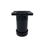 Picior SDF cilindric reglabil pentru mobilier, finisaj negru, H:100 mm