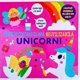 Unicorni - Carte de Colorat cu Apa Reutilizabila, Editura Flamingo