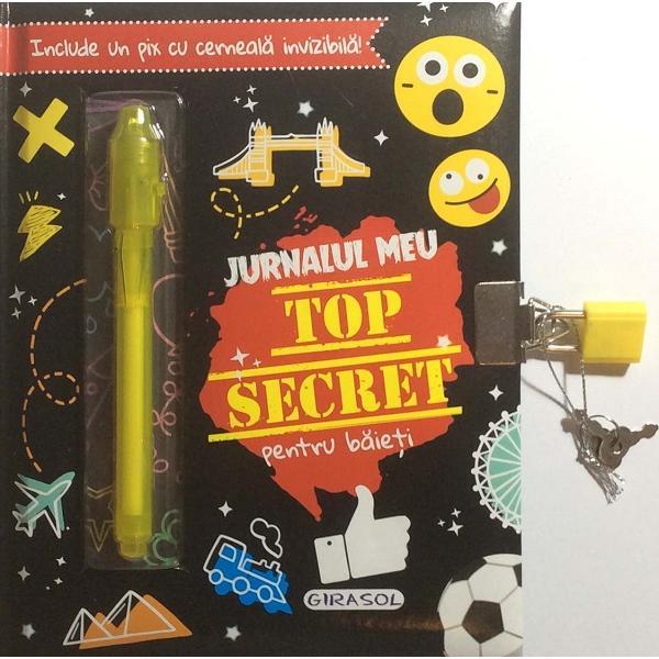 Jurnalul meu top secret pentru baieti, editura girasol