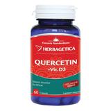 Quercetin si Vitamina D3 Herbagetica, 60 capsule