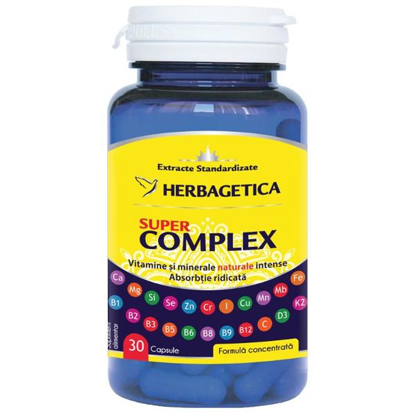 Super complex herbagetica, 30 capsule