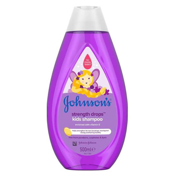 Sampon pentru Par Rezistent - Johnson's Strength Drops Kids Shampoo, 500 ml