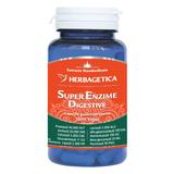 Super Enzime Digestive Herbagetica, 60 capsule