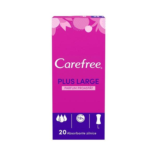 Absorbante Zilnice Parfum Proaspat - Carefree Plus Large, 20 buc