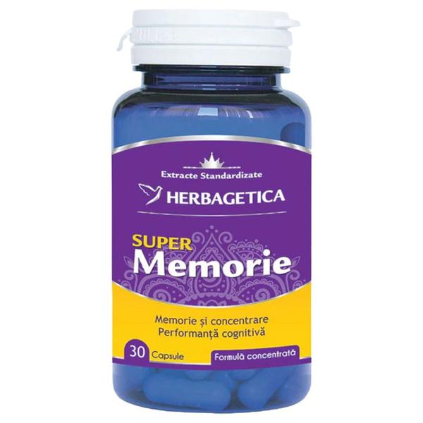 Super memorie herbagetica, 30 capsule