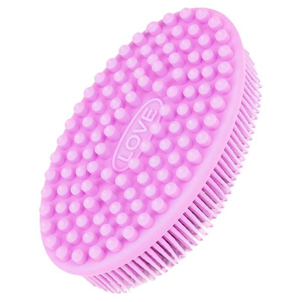 Accesoriu de baie lila din silicon pentru peeling love, lucy style 2000, 1 buc