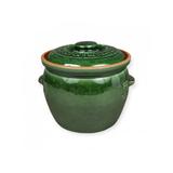 Oala din ceramica pentru sarmale, 6 litri, verde