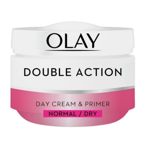Crema de zi pentru ten normal si gras Olay Double Action Day Cream & Primer, 50 ml