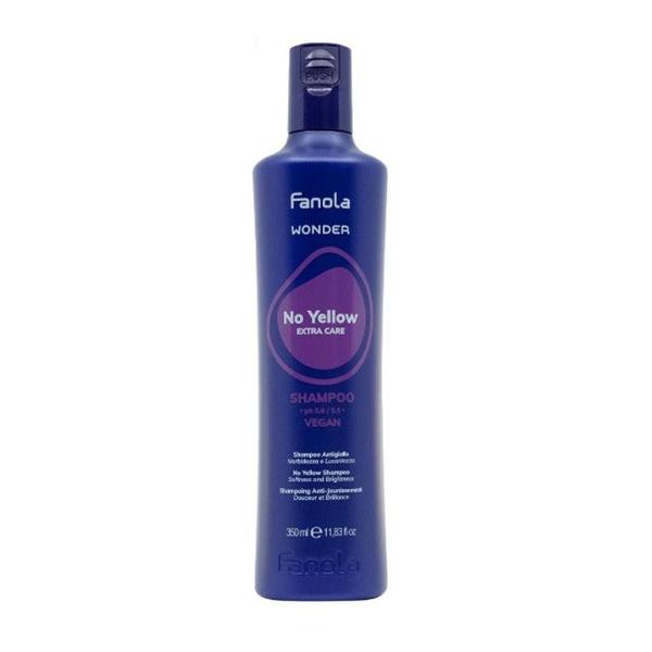 Sampon pentru Par Blond sau Decolorat - Fanola Wonder No Yellow Extra Care, 350 ml