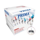 Seringi Unica Folosinta Prima, 10ml, ac 21G, 1 1/2' (0.8 x 38mm), verde, Luer Slip, piston cauciuc, sterile, 100 buc