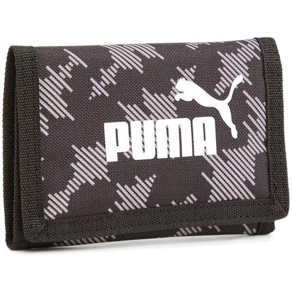 Portofel unisex Puma Phase AOP 05436401, Marime universala, Negru