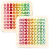 Tabla inmultirii din lemn, 22x22 cm, 7Toys