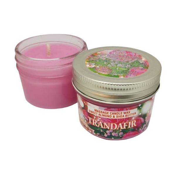 Lumanare pentru Masaj cu Trandafiri Kosmo Oil - Massage Candle Wax Sweet Almond and Shea Butter, 100 ml image4