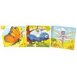 Set 3 Puzzle din lemn, animalute jucause, 7Toys