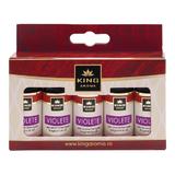 Pachet 5 uleiuri parfumate aromaterapie Violete, Kingaroma, 5x10 ml