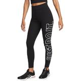 Colanti femei Nike Sportswear Classics Graphic High-Waisted Leggings DV7793-010, L, Negru