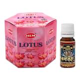 Pachet 40 Conuri parfumate Backflow Hem Lotus si Ulei aromaterapie Nufar Kingaroma, 10 ml