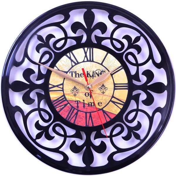 Ceas vinil vintage de perete diametru 30 cm