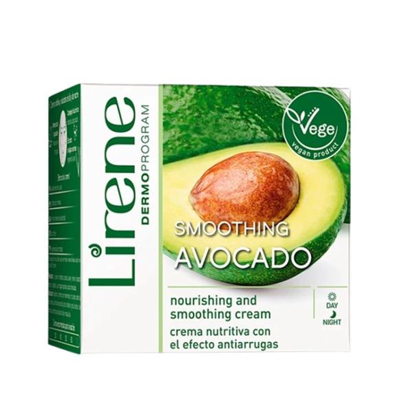 Crema Hidratanta si Fermitate de Zi/Noapte cu Avocado 30+ - Lirene Dermo Program Vege Smoothing Avocado, 50 ml