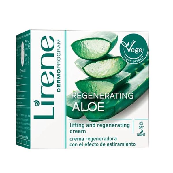 Crema Regeneratoare de Zi si Noapte cu Aloe 40+ - Lirene Dermo Program Vege Regenerating Aloe, 50 ml