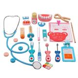 Trusa doctor Dentist, jucarie din lemn 24 piese , 7Toys