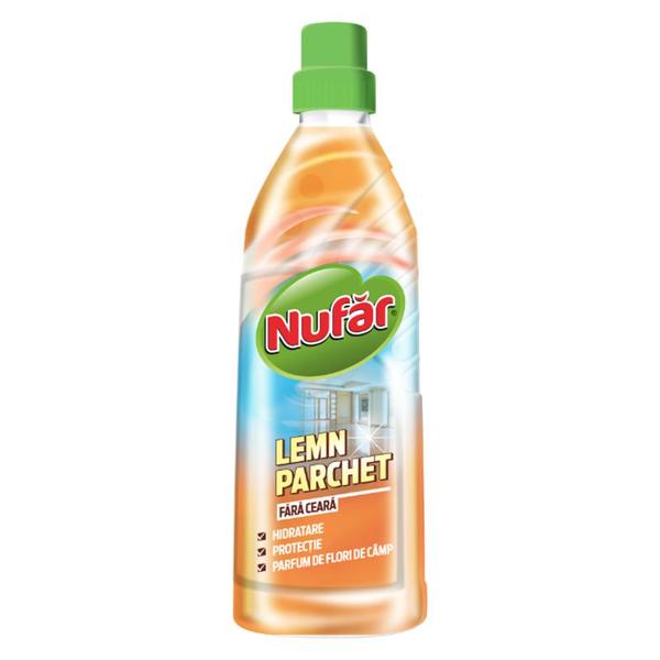 Solutie Curatat Podele - Nufar Lemn Parchet fara Ceara, 750 ml