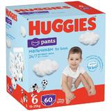 Huggies scutece copii chiloței, pants 6, băieți 15-25 kg, 60 buc