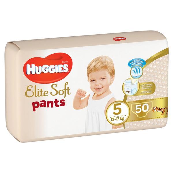 Huggies scutece copii chiloței Elite Soft Giga 5, 12-17 kg, 50 buc
