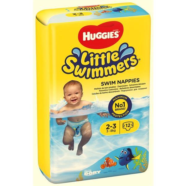 Scutece chiloței pentru înot Huggies little swimmers 2-3, 3-8 kg, 12 buc