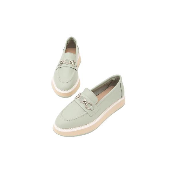 Mocasini damă, din piele naturală, cu aplicație argintie, casual, Tamer Tanca, verde, 39