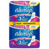 SHORT LIFE - Absorbante de Noapte - Always Platinum Night Duo, marimea 3, 12 buc