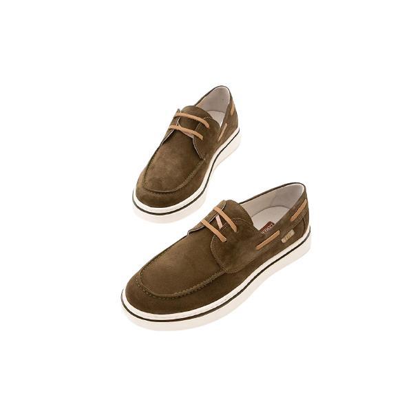 Pantofi pentru barbati, din piele întoarsa, casual, Tamer Tanca, verde kaki, 41