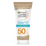 Crema de fata antirid cu protectie solara SPF 50 Ambre Solaire, Garnier, 50 ml