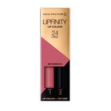 Ruj de Buze Lichid - Max Factor Lipfinity, Lip Colour + Top Coat, nuanta 020 Angelic, 1 pachet