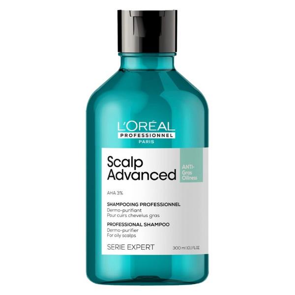 Sampon Profesional pentru Par Gras - L'Oreal Professionnel Serie Expert Scalp Advanced Professional Shampoo Dermo-purifier for Oily Scalps, 300 ml