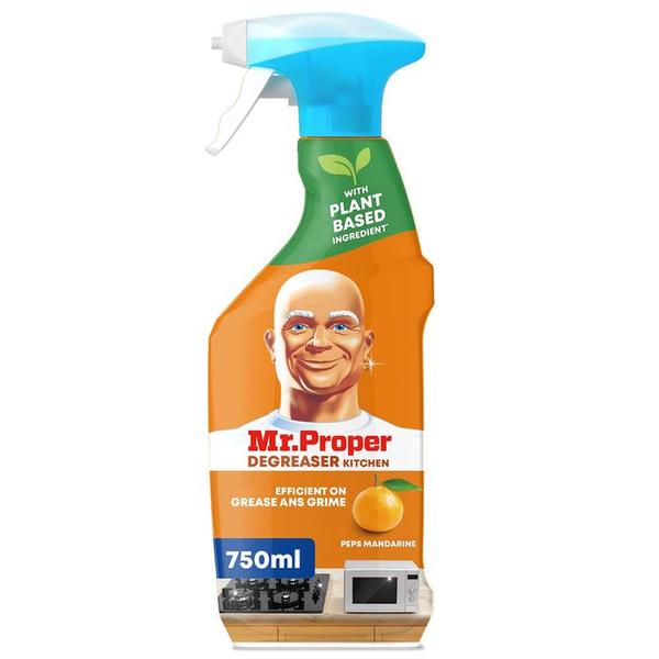 Detergent Universal Spray - Mr. Proper Ultra Degreaser Kitchen Mandarine, 750 ml