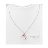 Colier cu lantisor din argint, Red Lock and Key