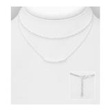 Colier Minimal din Argint 925 Sterling Silver cu Lănțișor Dublu