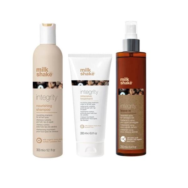 Pachet Nutritiv - Milk Shake Integrity Nourishing: Sampon Integrity Nourishing Shampoo, 300 ml + Masca Integrity Intensive Treatment, 200 ml + Spray Integrity Leave In, 250 ml