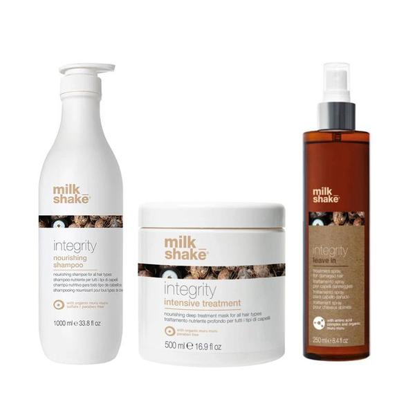 Pachet Nutritiv - Milk Shake Integrity Nourishing: Sampon Integrity Nourishing Shampoo, 1000 ml + Masca Integrity Intensive Treatment, 500 ml + Spray Integrity Leave In, 250 ml