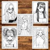 carte-de-colorat-pentru-adulti-50-de-ilustratii-anime-girls-with-books-106-pagini-4.jpg