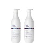 Pachet pentru Par Blond, Gri sau Alb - Milk Shake Silver Shine: Sampon Silver Shine Shampoo, 1000 ml + Balsam Silver Shine Conditioner, 1000 ml