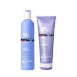 Pachet pentru Par Blond, Gri sau Alb - Milk Shake Silver Shine: Sampon Silver Shine Shampoo, 300 ml + Balsam Silver Shine Conditioner, 250 ml