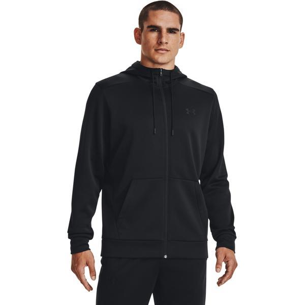 Hanorac barbati Under Armour Fleece Full-Zip Hoodie 1373357-001, S, Negru