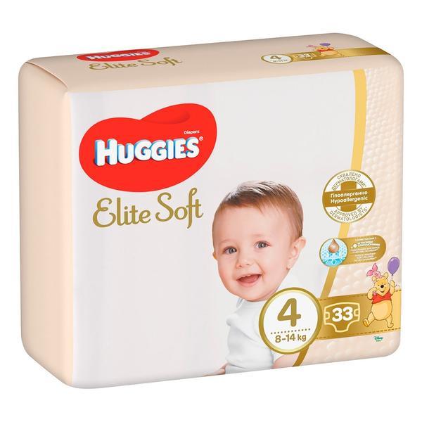Huggies scutece copii Elite Soft Jumbo JR 4, 8-14 kg, 33 buc.
